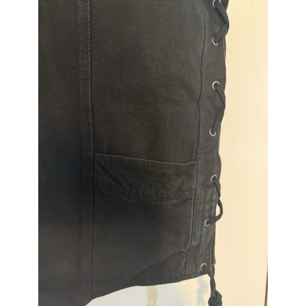 Milwaukee Performance Apparel Vest Mens Lg Black Denim Concealed Carry Biker - Picture 4 of 10